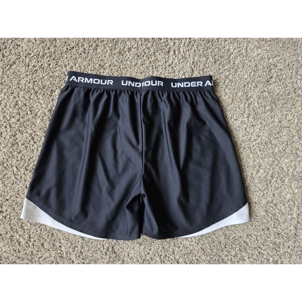 Under Armour Girls Tech Play Up Athletic Shorts Black Youth XL - Picture 3 of 7